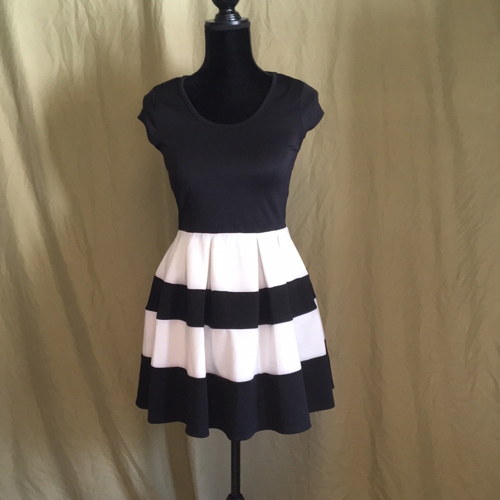 Bongo Black and White Mini Dress